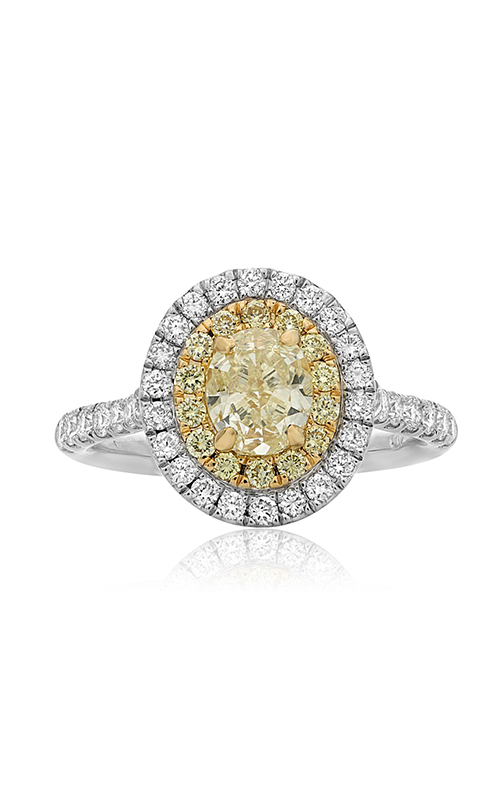 Roman And Jules Yellow Diamond Double Halo Ring GR2590-1
