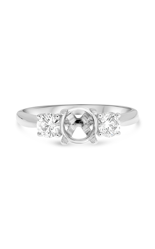 Roman And Jules White Gold Mount With Side Diamonds Engagement Ring