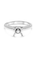 Roman And Jules Solitaire Semi Mount Engagement Ring