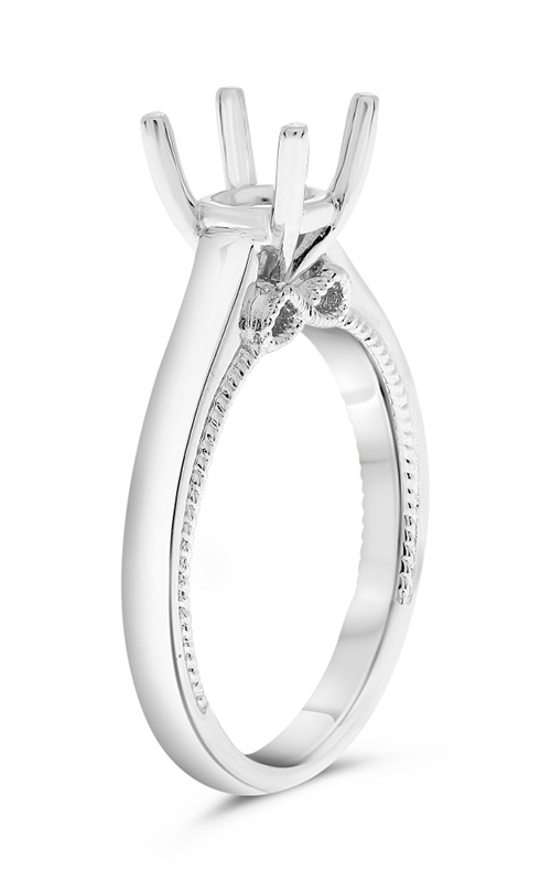 Roman And Jules Solitaire Semi Mount Engagement Ring