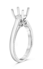 Roman And Jules Solitaire Semi Mount Engagement Ring