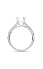 Roman and Jules Round Diamond Shank Engagement Setting UR1490W