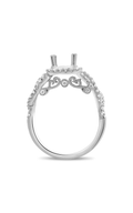 Roman and Jules White Gold Swirl Shank Engagement Setting UR1899B-IH