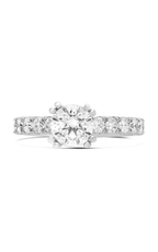 Roman and Jules Double Prong Round White Diamond Ring KR5306W-SM