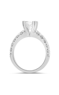 Roman and Jules Double Prong Round White Diamond Ring KR5306W-SM