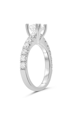 Roman and Jules Double Prong Round White Diamond Ring KR5306W-SM