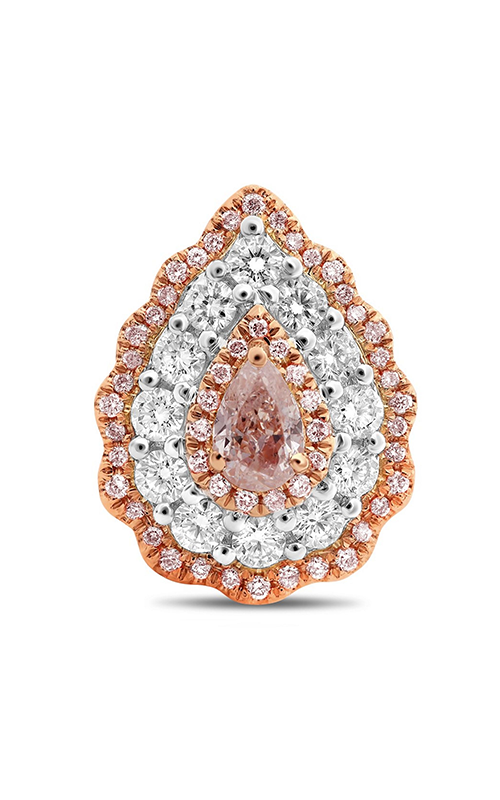 Roman and Jules Pear-shaped Pink & White Diamond Earrings NE873-19
