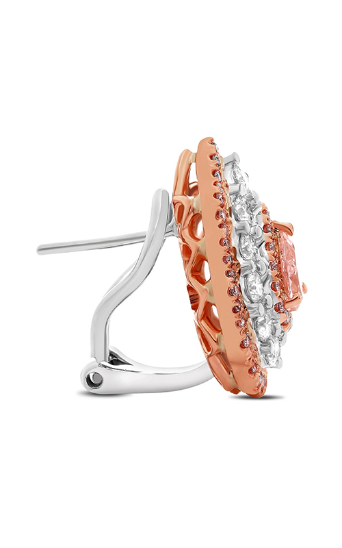 Roman and Jules Pear-shaped Pink & White Diamond Earrings NE873-19
