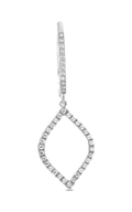 Roman and Jules Open Leaf Diamond Pave Earrings EE1067-1