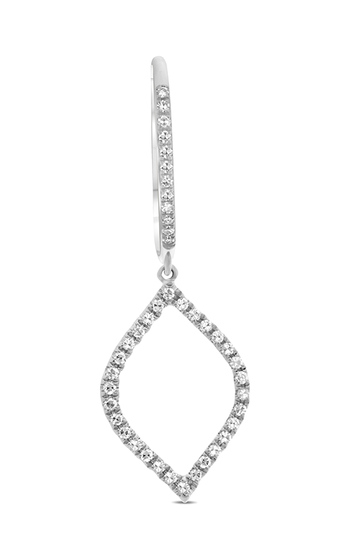 Roman and Jules Open Leaf Diamond Pave Earrings EE1067-1