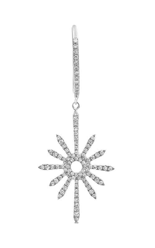 Roman and Jules Starburst Diamond Drop Earrings EE1066-1
