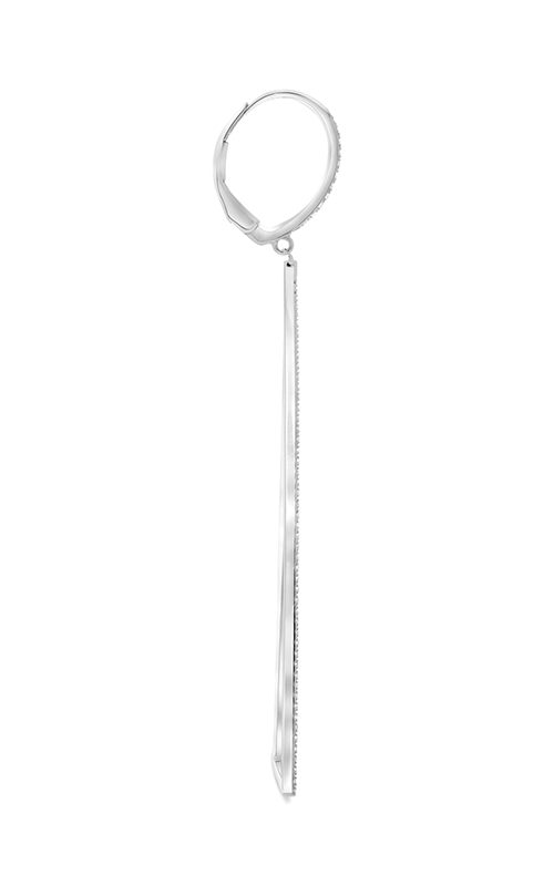 Roman and Jules White Diamond Triangular Dangle Earrings EE1059-1