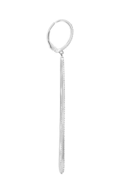 Roman and Jules Oblong White Diamond Dangle Earrings EE1058-1