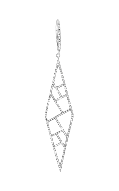 Roman and Jules Geometric Diamond Pave Dangle Earrings EE1061-1