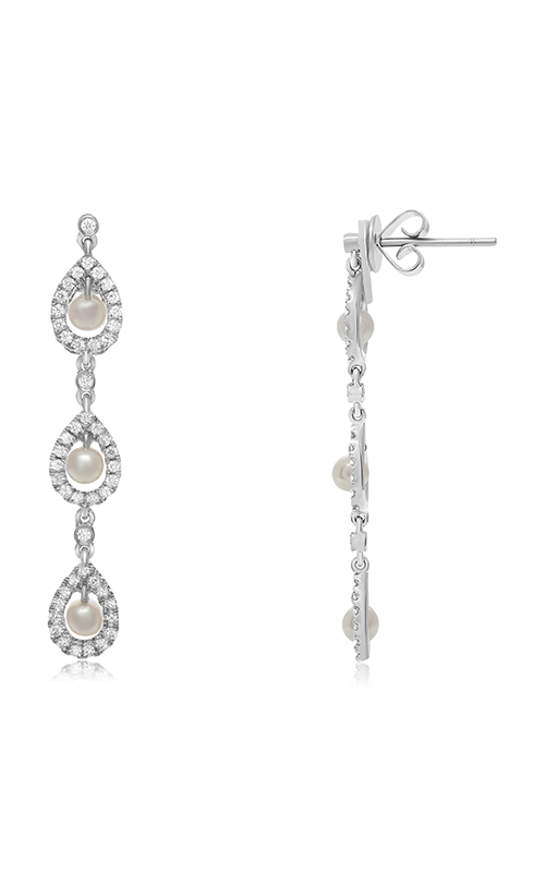 Roman and Jules Fashion Label Earrings KE1554WPRL-18K