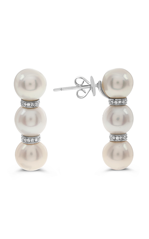 Roman and Jules Fashion Label Earrings KE1561WPRL-18K-1