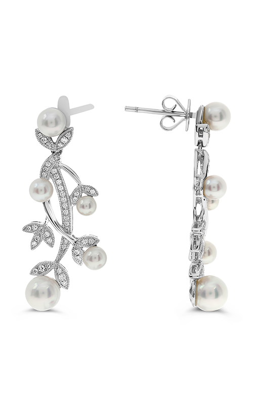 Roman and Jules Fashion Label Earrings KE1562WPRL-18K-1