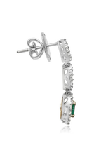 Roman and Jules Color Label Earrings GE2047WYEM-18K