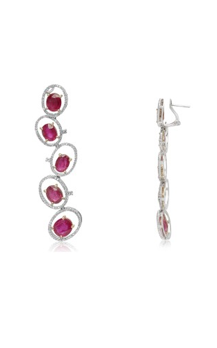 Roman and Jules Color Label Earrings ME607A-1