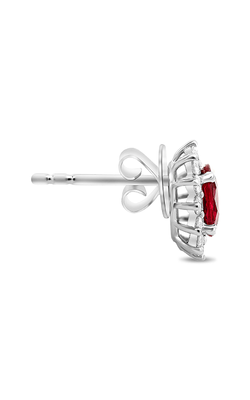 Roman and Jules White Gold Ruby & Diamond Stud Earrings KE3728WRB-1