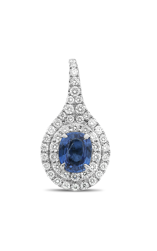Roman and Jules Oval Blue Sapphire & Diamond Earrings ME753-1