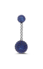 Roman and Jules Sapphire Pave Ball Drop Earrings ME711-2