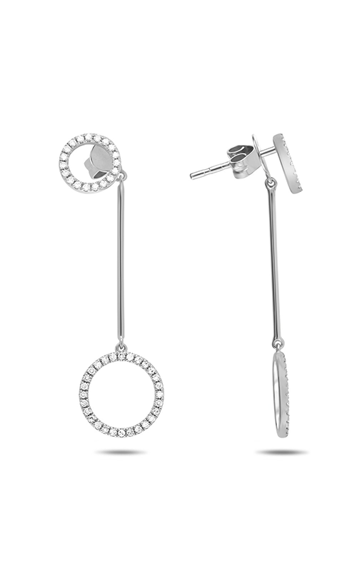 Roman and Jules Diamond Double Circle Earrings EE1101-1