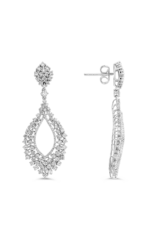 Roman And Jules Open Teardrop Diamond Earrings DE1021-1