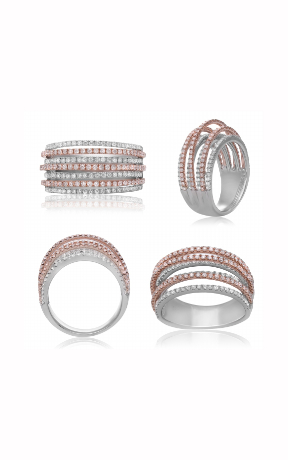 Roman and Jules Fashion Label Ring UR1756-1