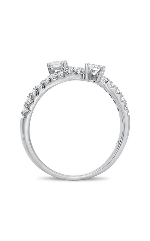 Roman and Jules White Gold & Diamond Bypass Ring UR1951-1