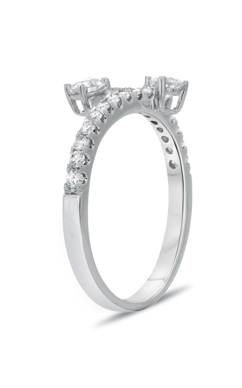 Roman and Jules White Gold & Diamond Bypass Ring UR1951-1