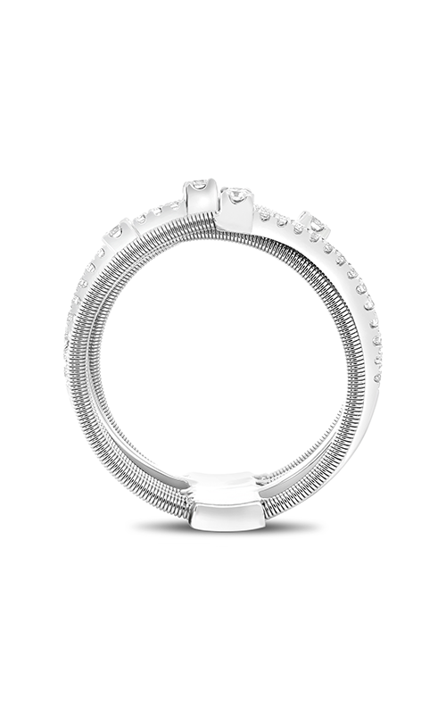 Roman and Jules White Gold Overlapping Coil Ring MR738-2