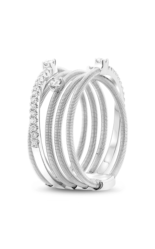 Roman and Jules White Gold Overlapping Coil Ring MR738-2