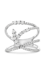 Roman and Jules Abstract Diamond Cuff Ring UR2145-1