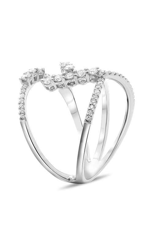 Roman and Jules Abstract Diamond Cuff Ring UR2145-1