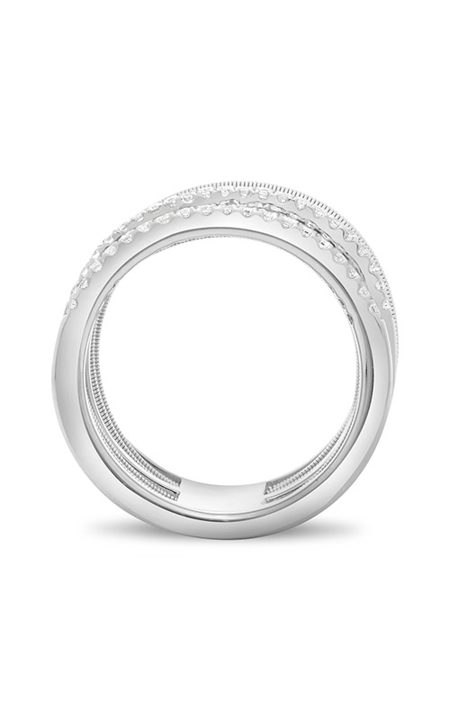 Roman and Jules White Gold Stacked Coil Pave Ring MR736-2