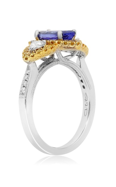 Roman and Jules Color Label Ring KR567WYTZ-18K