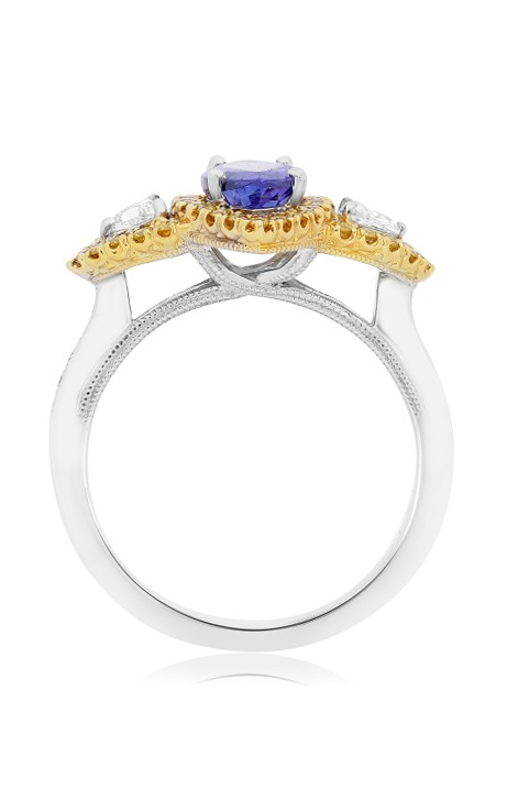 Roman and Jules Color Label Ring KR567WYTZ-18K