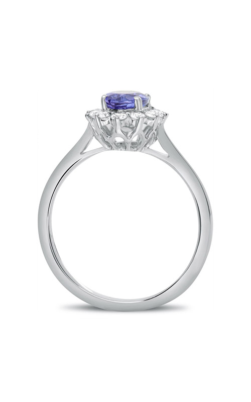 Roman and Jules White Gold Tanzanite Flowering Halo Ring MR500-92