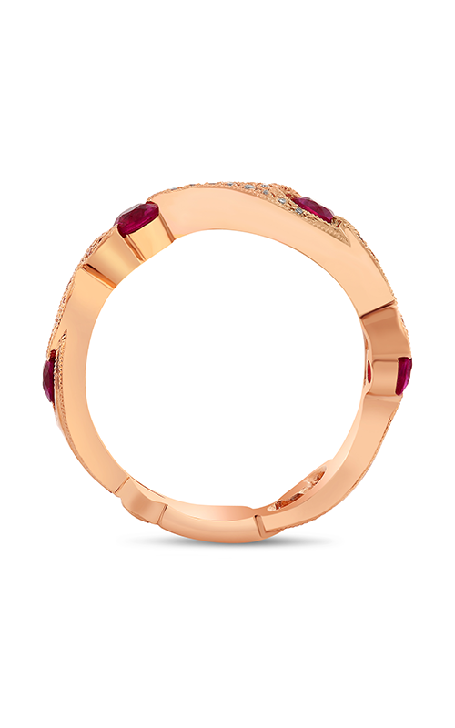 Roman and Jules Rose Gold Ruby & Diamond Filigree Ring NR1071-2