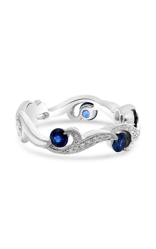 Roman and Jules White Gold Sapphire & Diamond Filigree Ring NR1071-1