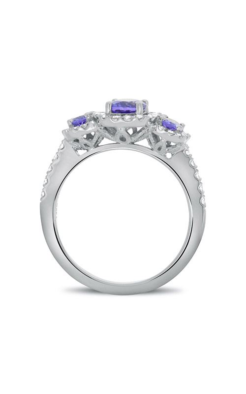 Roman and Jules Nickel Free Triple Tanzanite Halo Ring KR4218WTZ