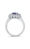 Roman and Jules Nickel Free Tanzanite Side Stone Ring KR934WTZ