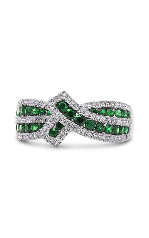 Roman and Jules White Gold Tsavorite & Diamond Ribbon Ring UR2118-3