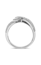 Roman and Jules White Gold Tsavorite & Diamond Ribbon Ring UR2118-3