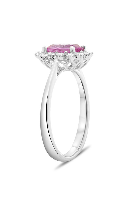 Roman and Jules Oval Pink Sapphire Halo Ring MR500-99