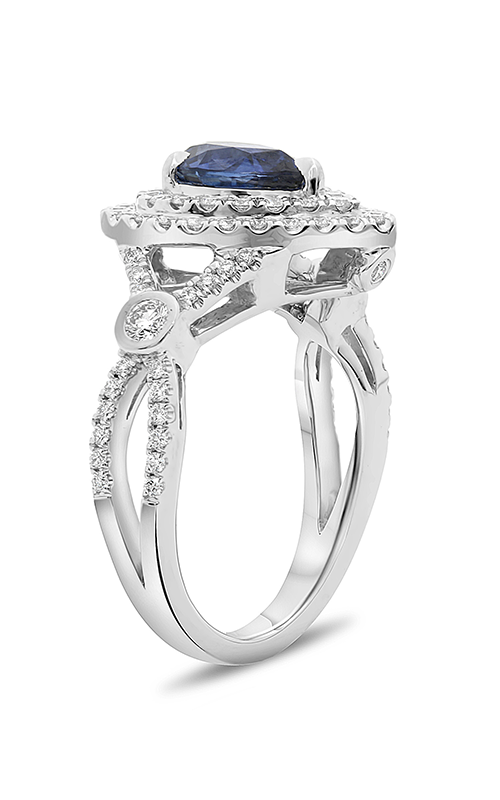 Roman and Jules Pear-shaped Blue Sapphire & Diamond Ring KR5609W-1