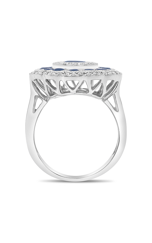 Roman and Jules Oval Blue Sapphire & Diamond Triple Halo Ring AR1017-2