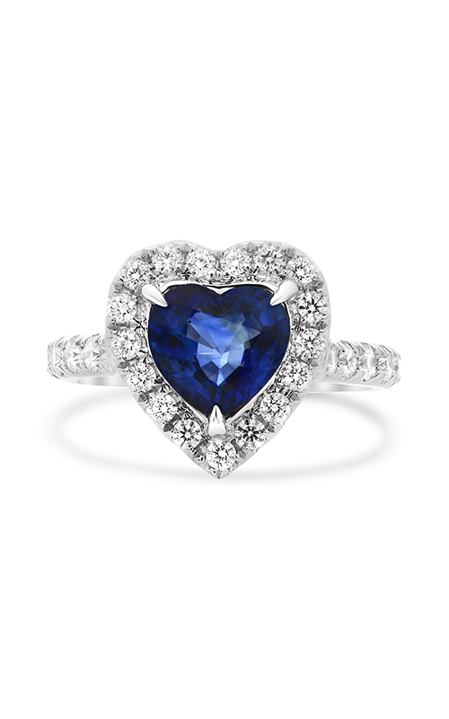 Roman and Jules Heart-shaped Sapphire Diamond Halo Ring NR1052B-2