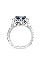 Roman and Jules Heart-shaped Sapphire Diamond Halo Ring NR1052B-2